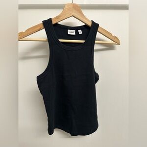 Aritzia Sunday Best Waffle Cotton Tencel Racerback Curved Hem Tank Top (XS)